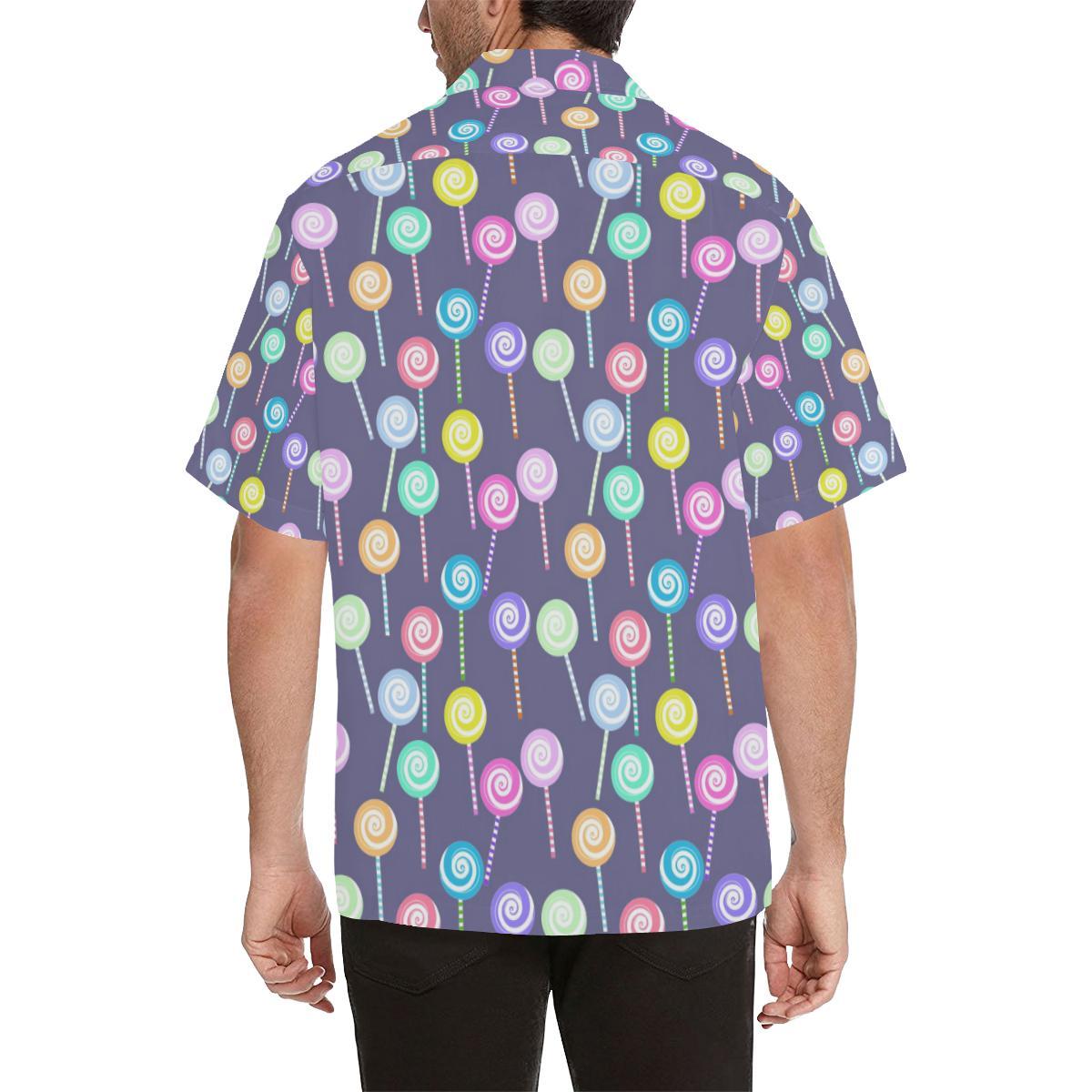 Lollipop Pattern Print Design LL03 Men Hawaiian Shirt-JorJune