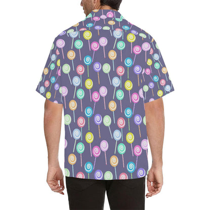 Lollipop Pattern Print Design LL03 Men Hawaiian Shirt-JorJune