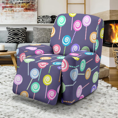 Lollipop Pattern Print Design LL03 Recliner Slipcover-JORJUNE.COM