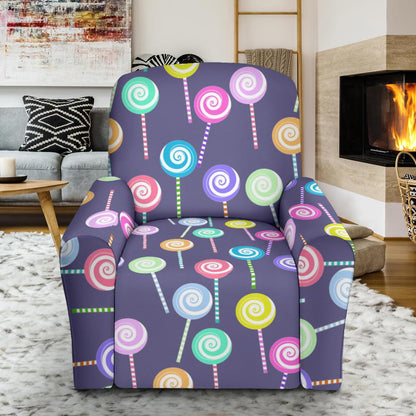 Lollipop Pattern Print Design LL03 Recliner Slipcover-JORJUNE.COM