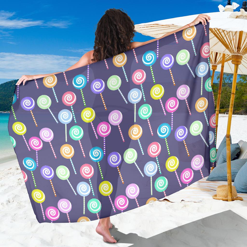 Lollipop Pattern Print Design LL03 Sarong Pareo Wrap-JORJUNE.COM