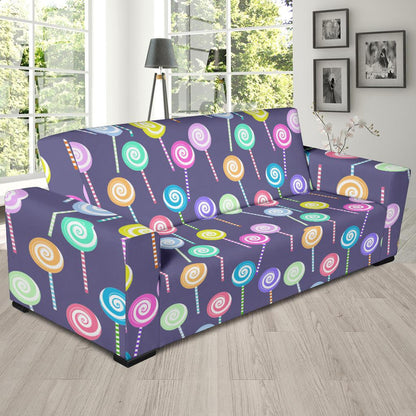 Lollipop Pattern Print Design LL03 Sofa Slipcover-JORJUNE.COM