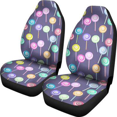 Lollipop Pattern Print Design LL03 Universal Fit Car Seat Covers-JorJune