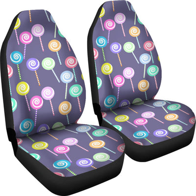 Lollipop Pattern Print Design LL03 Universal Fit Car Seat Covers-JorJune