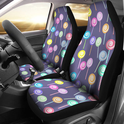 Lollipop Pattern Print Design LL03 Universal Fit Car Seat Covers-JorJune