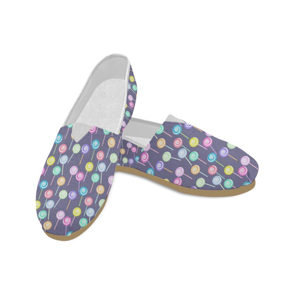 Lollipop Pattern Print Design LL03 Women Casual Shoes-JorJune.com