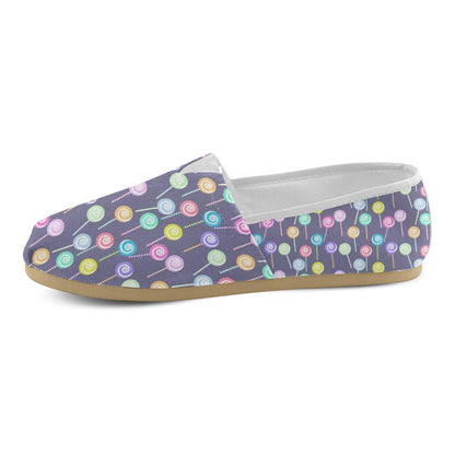 Lollipop Pattern Print Design LL03 Women Casual Shoes-JorJune.com