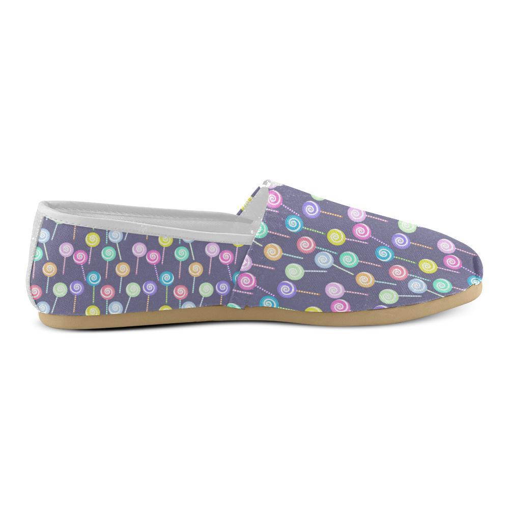 Lollipop Pattern Print Design LL03 Women Casual Shoes-JorJune.com