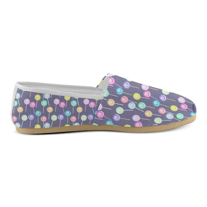 Lollipop Pattern Print Design LL03 Women Casual Shoes-JorJune.com