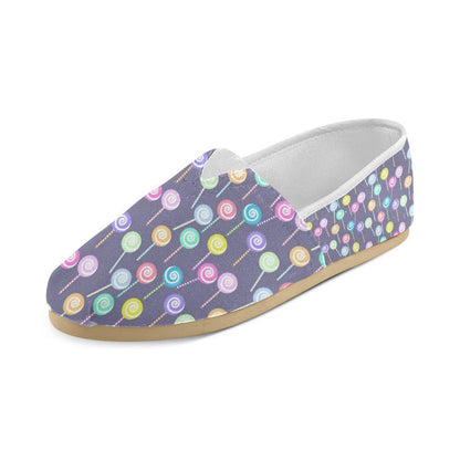 Lollipop Pattern Print Design LL03 Women Casual Shoes-JorJune.com