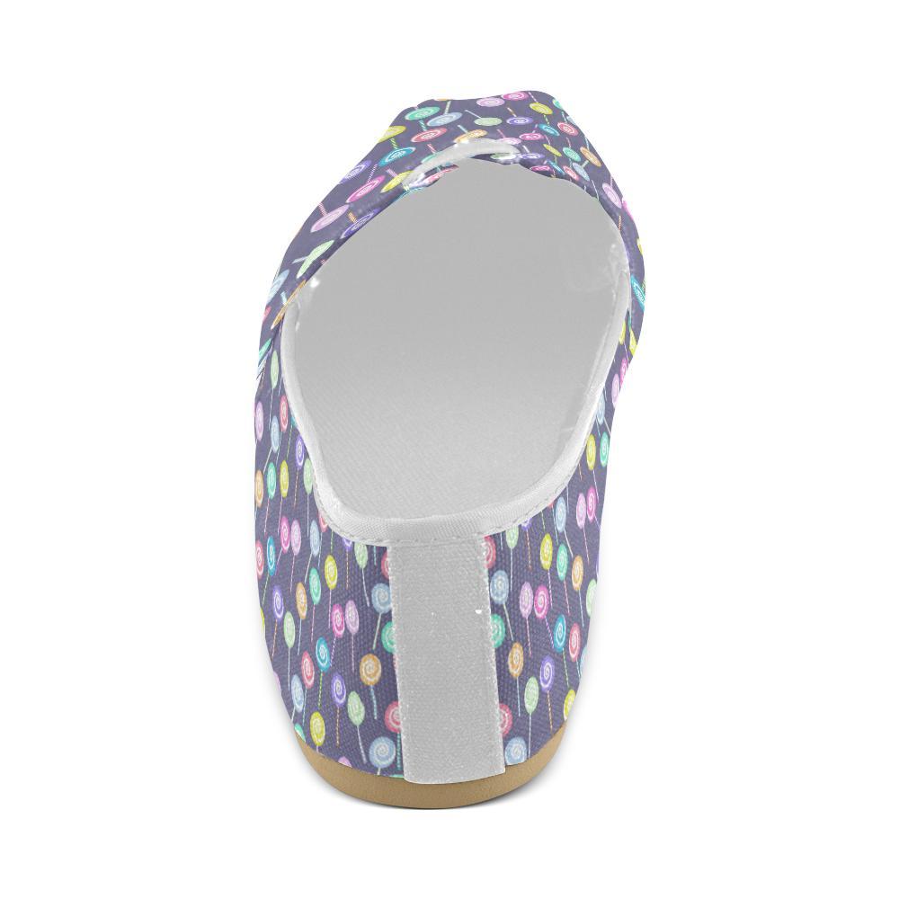 Lollipop Pattern Print Design LL03 Women Casual Shoes-JorJune.com