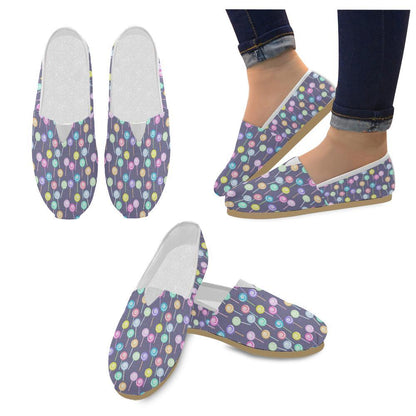 Lollipop Pattern Print Design LL03 Women Casual Shoes-JorJune.com