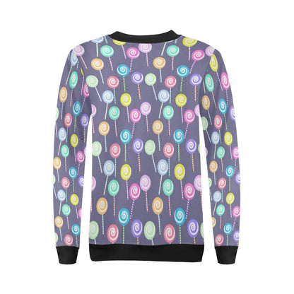 Lollipop Pattern Print Design LL03 Women Long Sleeve Sweatshirt-JorJune