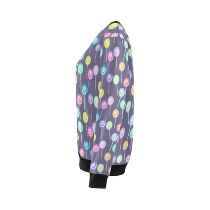 Lollipop Pattern Print Design LL03 Women Long Sleeve Sweatshirt-JorJune