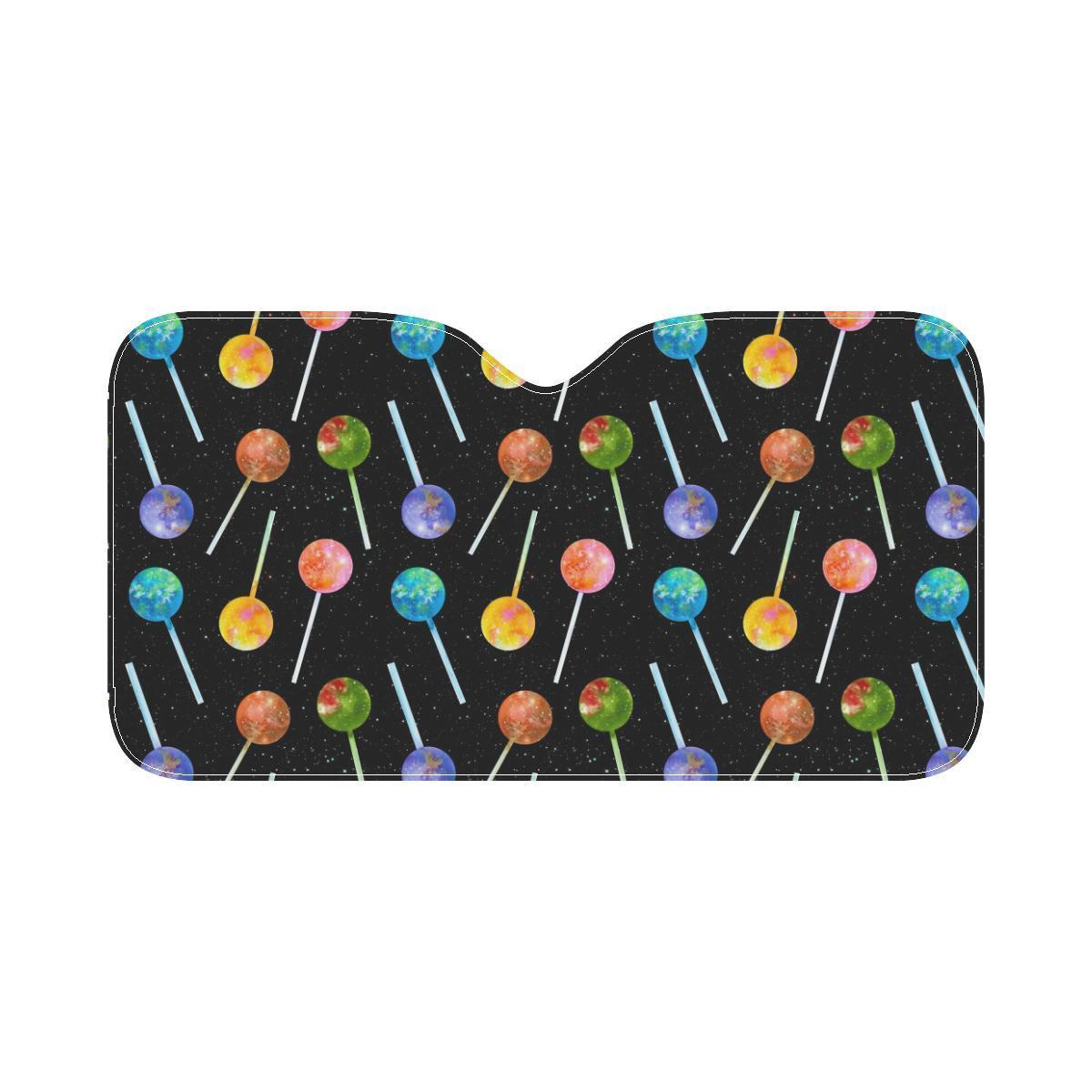 Lollipop Pattern Print Design LL04 Car Sun Shade-JorJune
