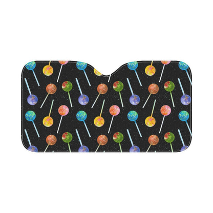 Lollipop Pattern Print Design LL04 Car Sun Shade-JorJune