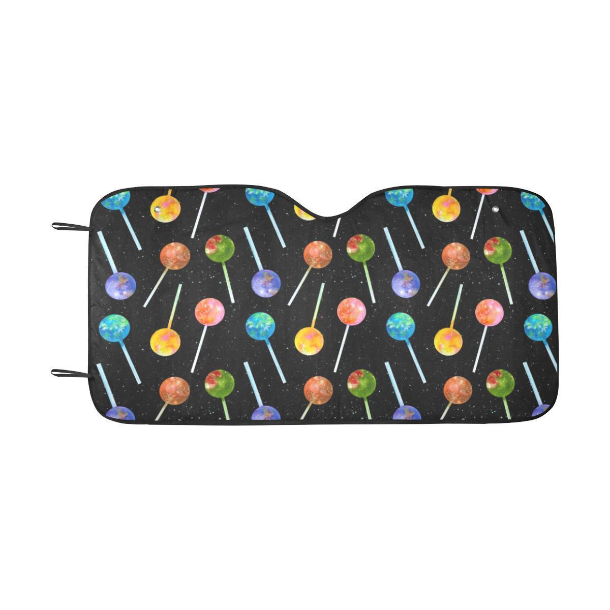 Lollipop Pattern Print Design LL04 Car Sun Shade-JorJune