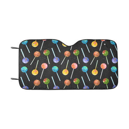 Lollipop Pattern Print Design LL04 Car Sun Shade-JorJune