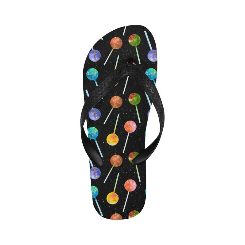 Lollipop Pattern Print Design LL04 Flip Flops-JorJune