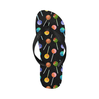 Lollipop Pattern Print Design LL04 Flip Flops-JorJune