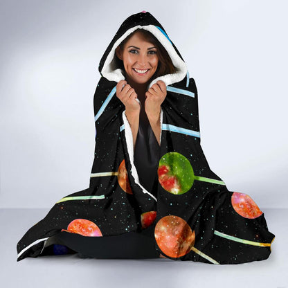 Lollipop Pattern Print Design LL04 Hooded Blanket-JORJUNE.COM