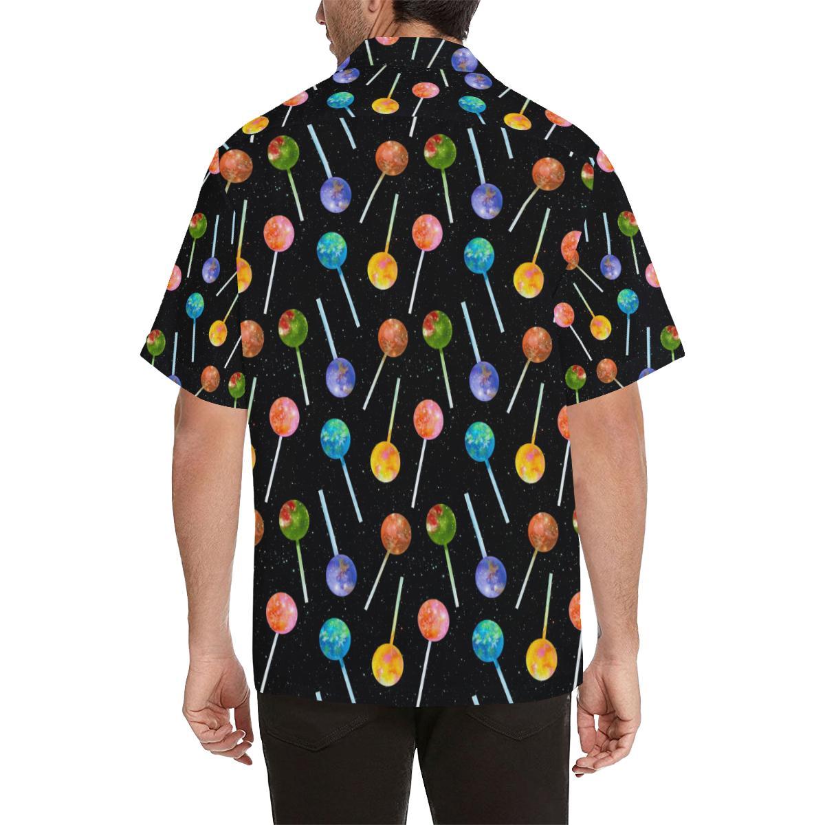 Lollipop Pattern Print Design LL04 Men Hawaiian Shirt-JorJune