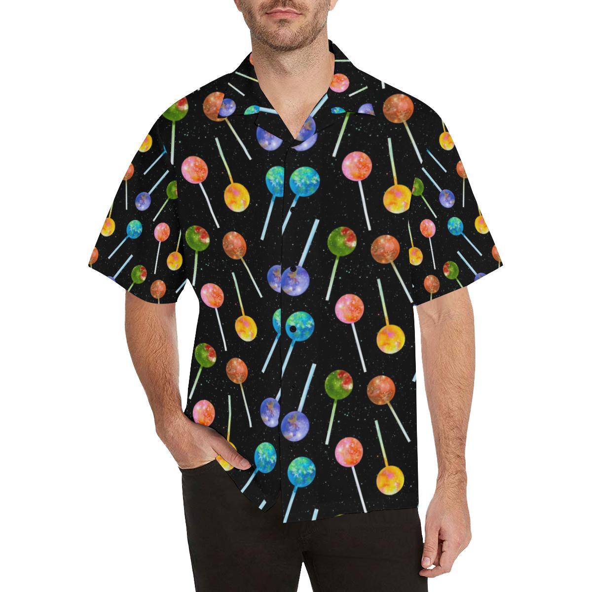 Lollipop Pattern Print Design LL04 Men Hawaiian Shirt-JorJune