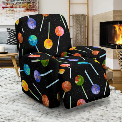 Lollipop Pattern Print Design LL04 Recliner Slipcover-JORJUNE.COM