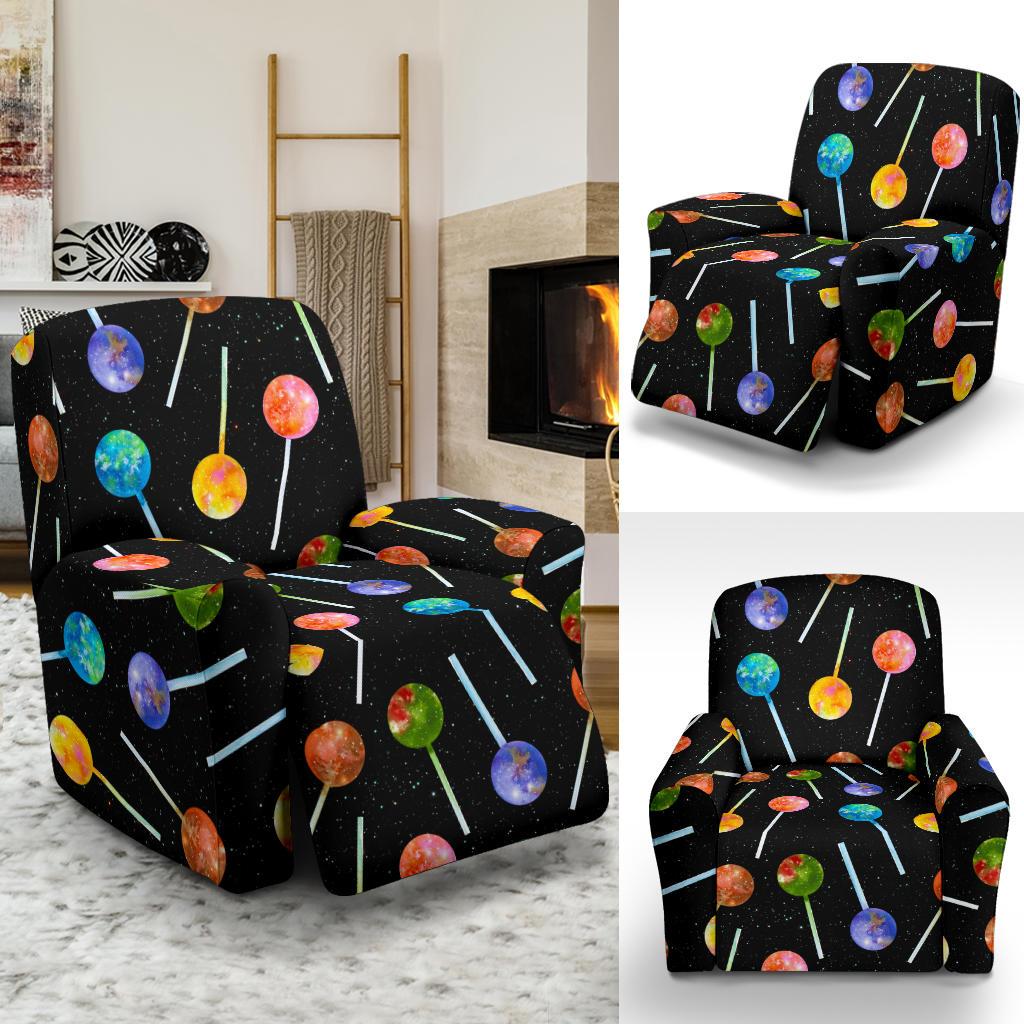 Lollipop Pattern Print Design LL04 Recliner Slipcover-JORJUNE.COM