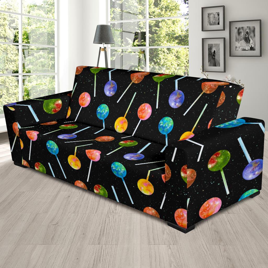 Lollipop Pattern Print Design LL04 Sofa Slipcover-JORJUNE.COM