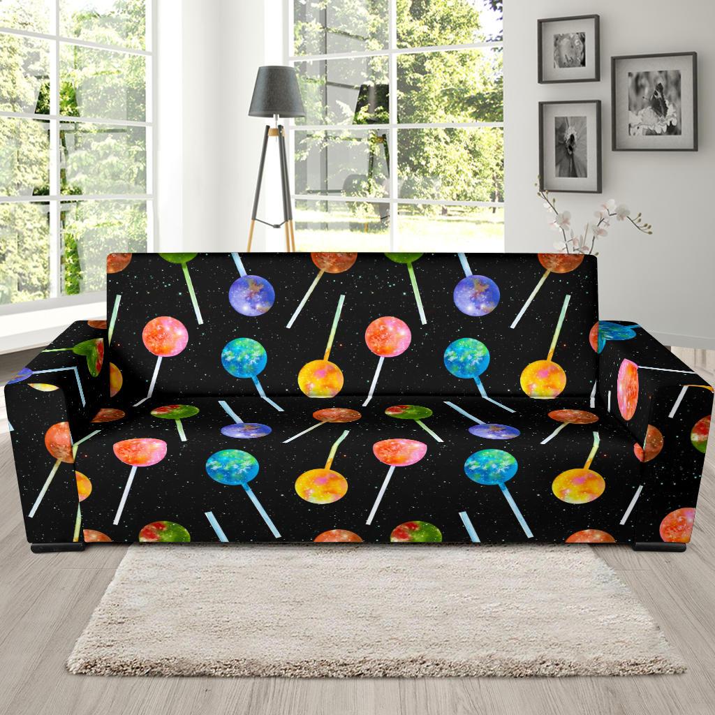 Lollipop Pattern Print Design LL04 Sofa Slipcover-JORJUNE.COM