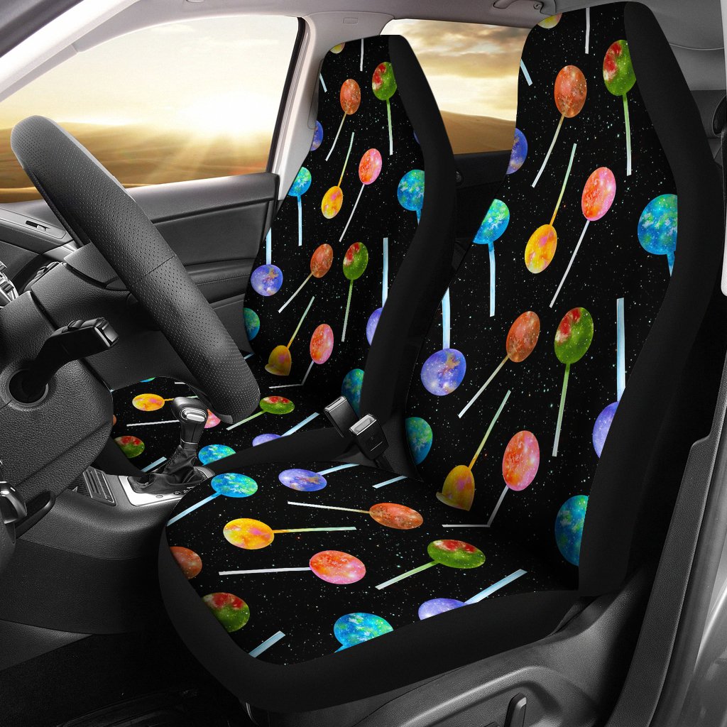 Lollipop Pattern Print Design LL04 Universal Fit Car Seat Covers-JorJune