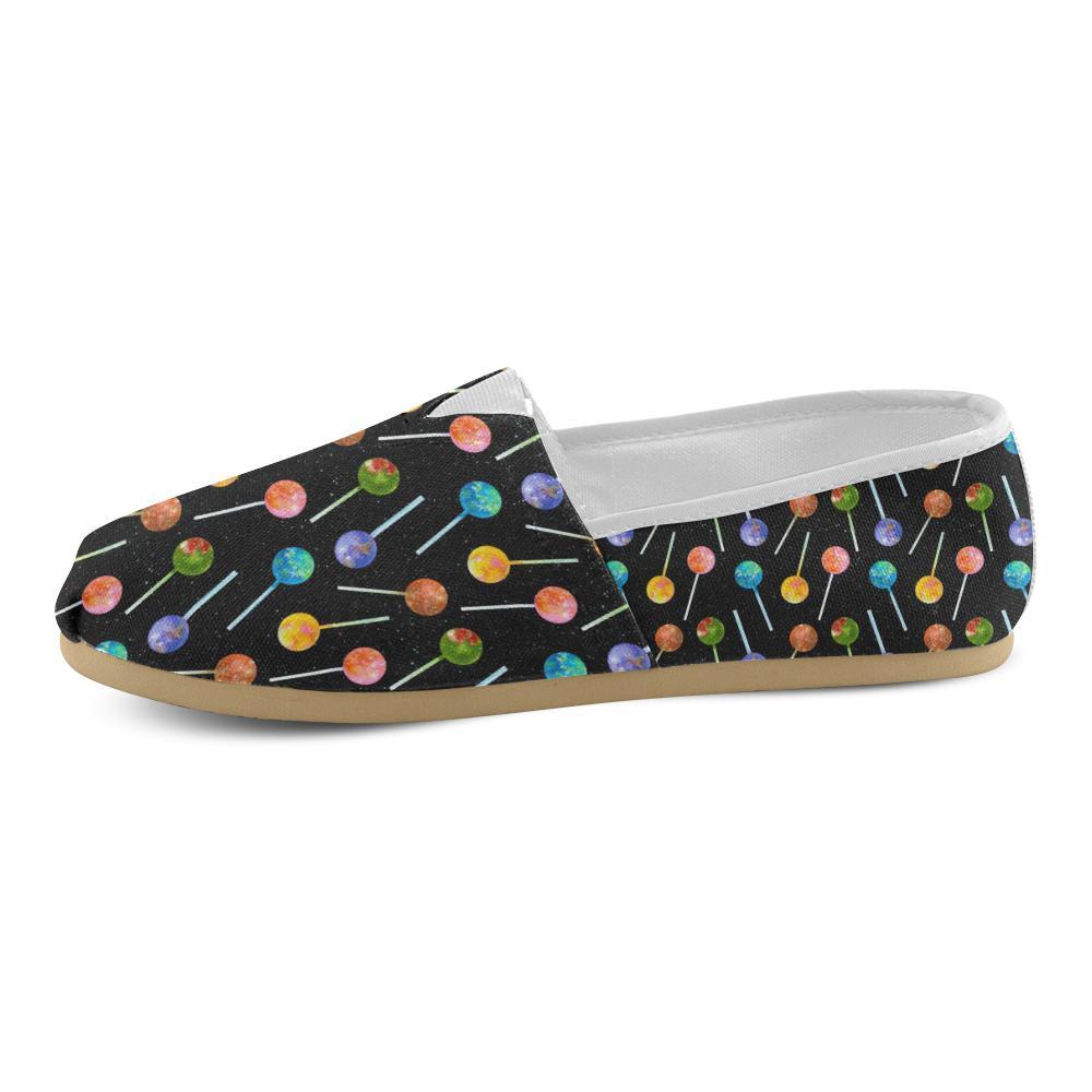Lollipop Pattern Print Design LL04 Women Casual Shoes-JorJune.com
