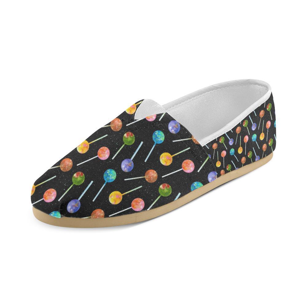 Lollipop Pattern Print Design LL04 Women Casual Shoes-JorJune.com
