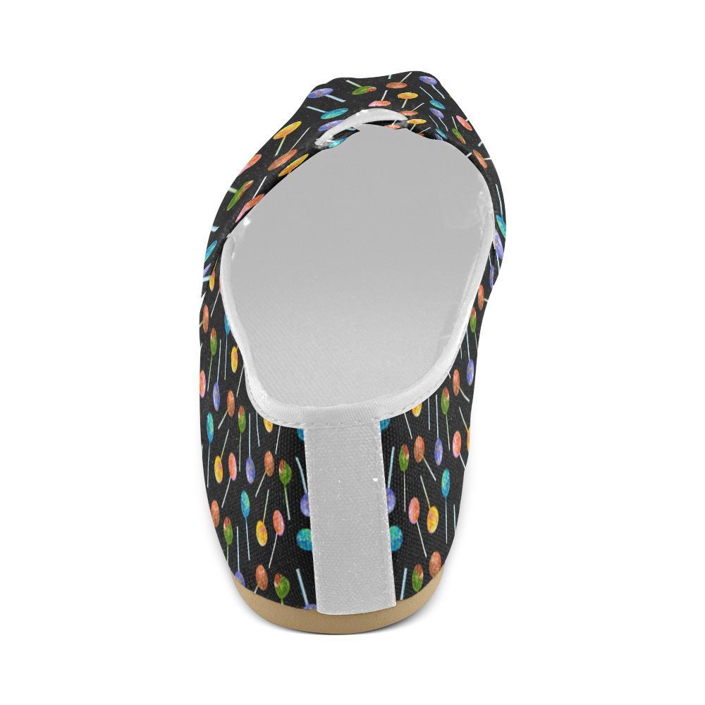 Lollipop Pattern Print Design LL04 Women Casual Shoes-JorJune.com