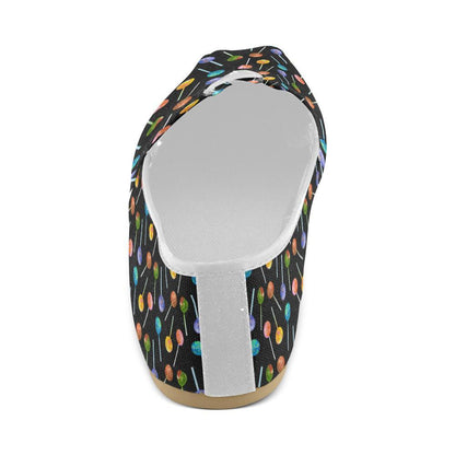 Lollipop Pattern Print Design LL04 Women Casual Shoes-JorJune.com