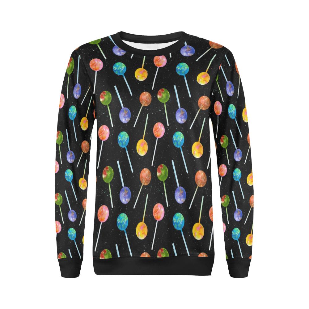 Lollipop Pattern Print Design LL04 Women Long Sleeve Sweatshirt-JorJune