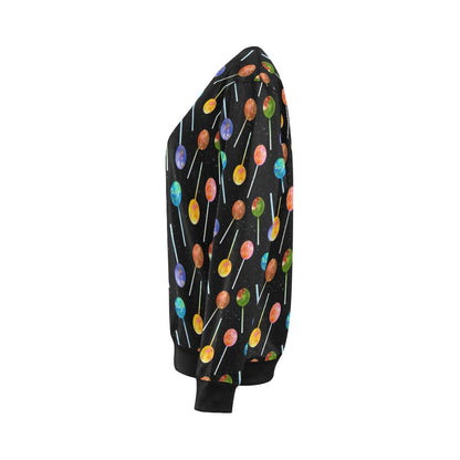 Lollipop Pattern Print Design LL04 Women Long Sleeve Sweatshirt-JorJune