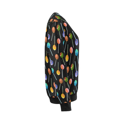 Lollipop Pattern Print Design LL04 Women Long Sleeve Sweatshirt-JorJune