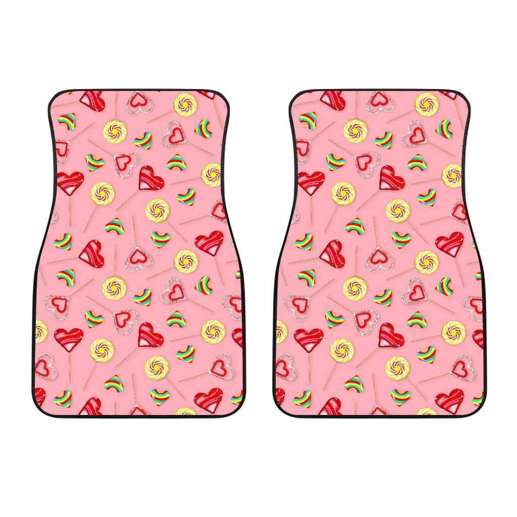 Lollipop Pattern Print Design LL05 Car Floor Mats-JORJUNE.COM