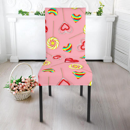 Lollipop Pattern Print Design LL05 Dining Chair Slipcover-JORJUNE.COM