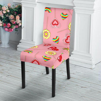 Lollipop Pattern Print Design LL05 Dining Chair Slipcover-JORJUNE.COM