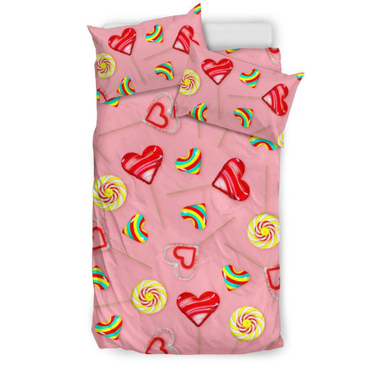 Lollipop Pattern Print Design LL05 Duvet Cover Bedding Set-JORJUNE.COM