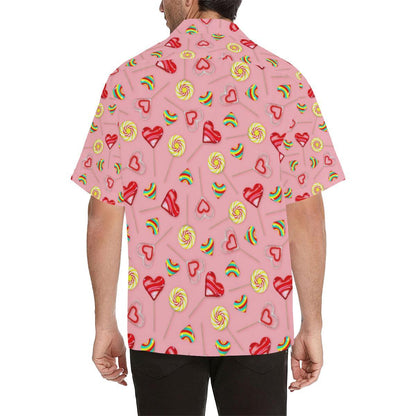 Lollipop Pattern Print Design LL05 Men Hawaiian Shirt-JorJune