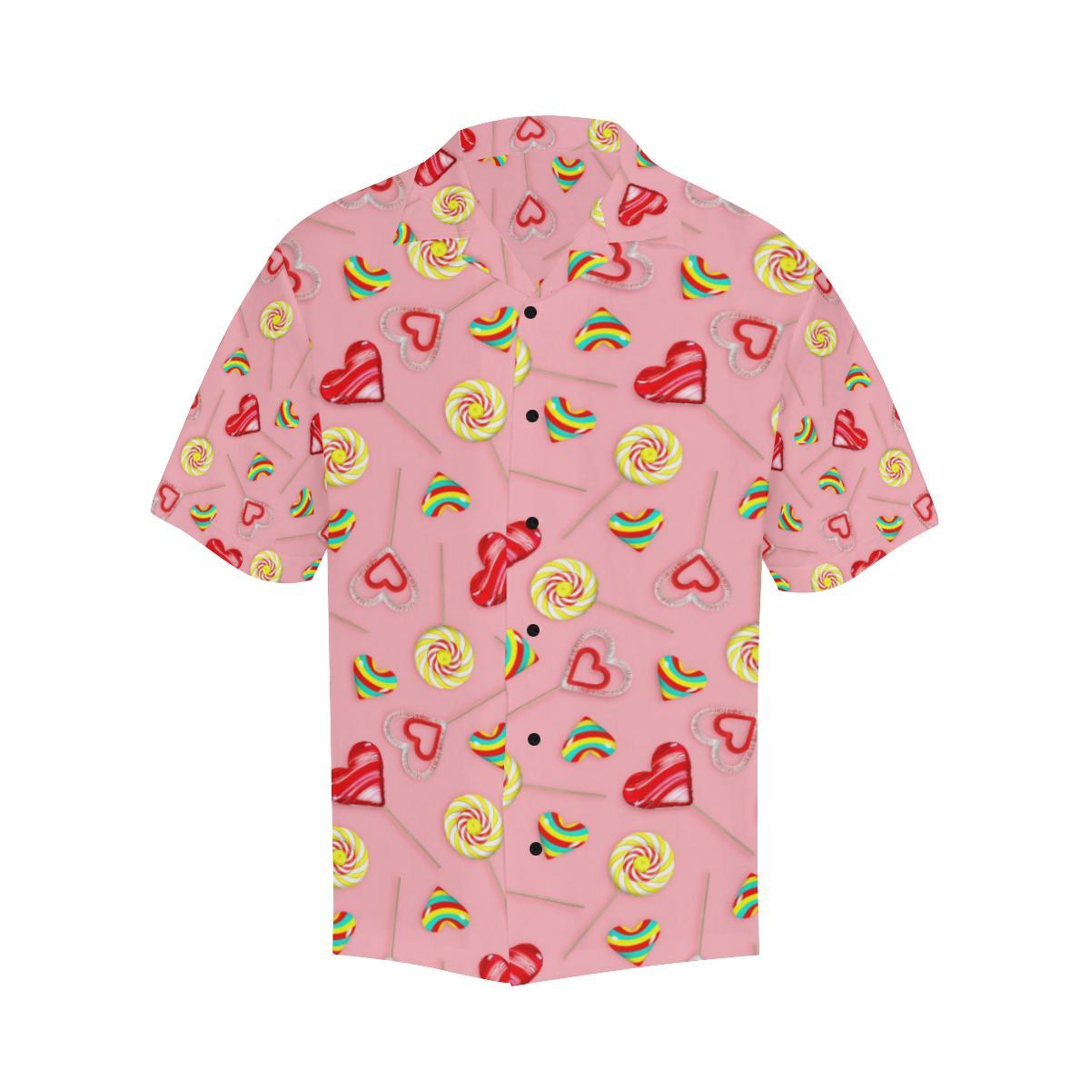 Lollipop Pattern Print Design LL05 Men Hawaiian Shirt-JorJune