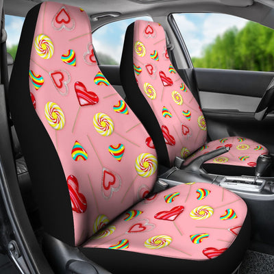 Lollipop Pattern Print Design LL05 Universal Fit Car Seat Covers-JorJune