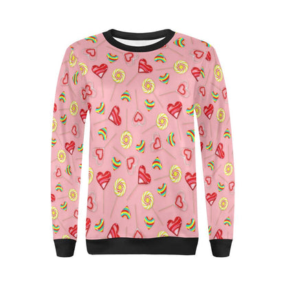 Lollipop Pattern Print Design LL05 Women Long Sleeve Sweatshirt-JorJune