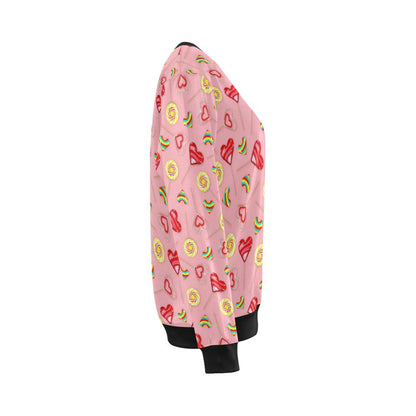 Lollipop Pattern Print Design LL05 Women Long Sleeve Sweatshirt-JorJune