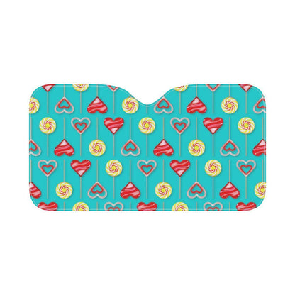 Lollipop Pattern Print Design LL06 Car Sun Shade-JorJune