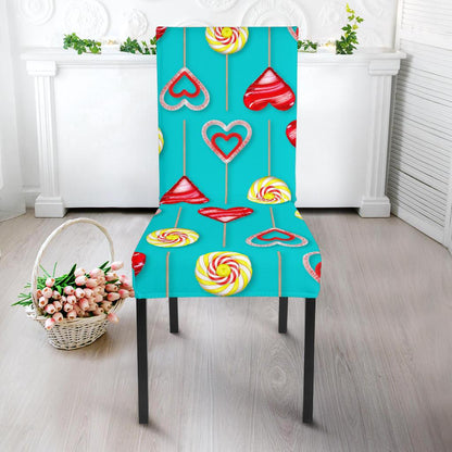 Lollipop Pattern Print Design LL06 Dining Chair Slipcover-JORJUNE.COM